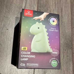 Globe colour changing lamp. BNIB. Dinosaur. Tommy.